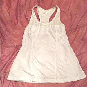 Zella White Mesh Racerback Tank Size S-M New Condition 💕